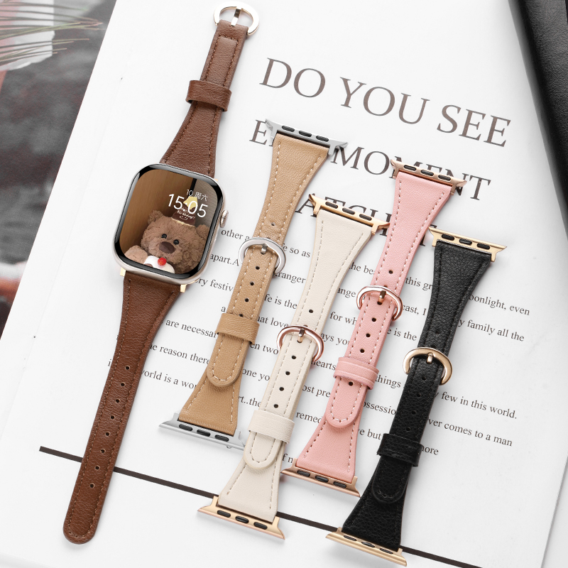 高级适用苹果表带s11真皮老钱风