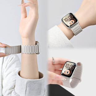 张婧仪同款适用华为fit4手表带硅胶磁吸fit3高级防水运动watch4pro创意爆款精致huawei智能配件新款百搭女生