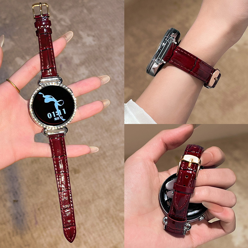 华为适用gt6手表表带gt5手表带gt5pro真皮质感高级创意watchgt5竹节gt4千金感轻奢小蛮腰腕带41专用女士镶钻,智能设备,智能手表手环表带/腕带,淘宝优惠券,粉丝福利购,淘宝优惠卷