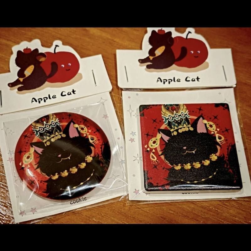 苏丹猫猫吧唧圆形爆款方形马口铁