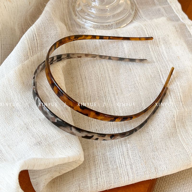 跨境复古醋酸发箍女不夹耳骨眼镜头箍新款气质发卡百搭发捆头饰发