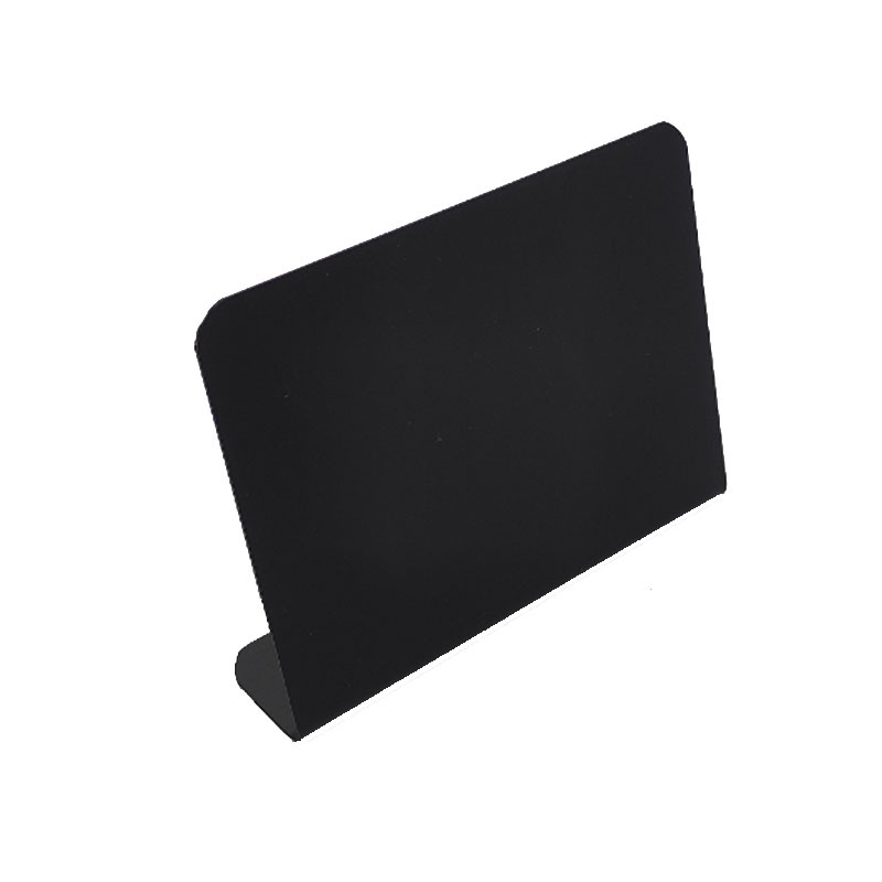 跨境跨境超市商品标牌塑料可擦写标价牌L型展示留言板摆滩小黑展