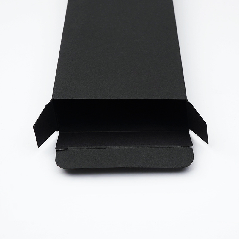 跨境现货优质加厚加硬黑色纸盒日化包装盒小礼品盒化妆品精油包装