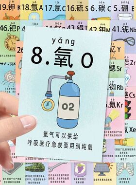 【大图释官方授权】110张原创化学元素周期表贴纸个性创意知识点学习diy创意笔记本防水贴画行李箱学生手帐本