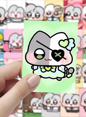 【大图释官方授权】126张卡通可爱诺比小兔贴纸diy手账素材装饰桌面手机壳行李箱防水贴画手帐本行李箱标签贴