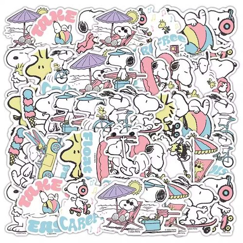 史努比可爱个性防水贴纸水杯贴画