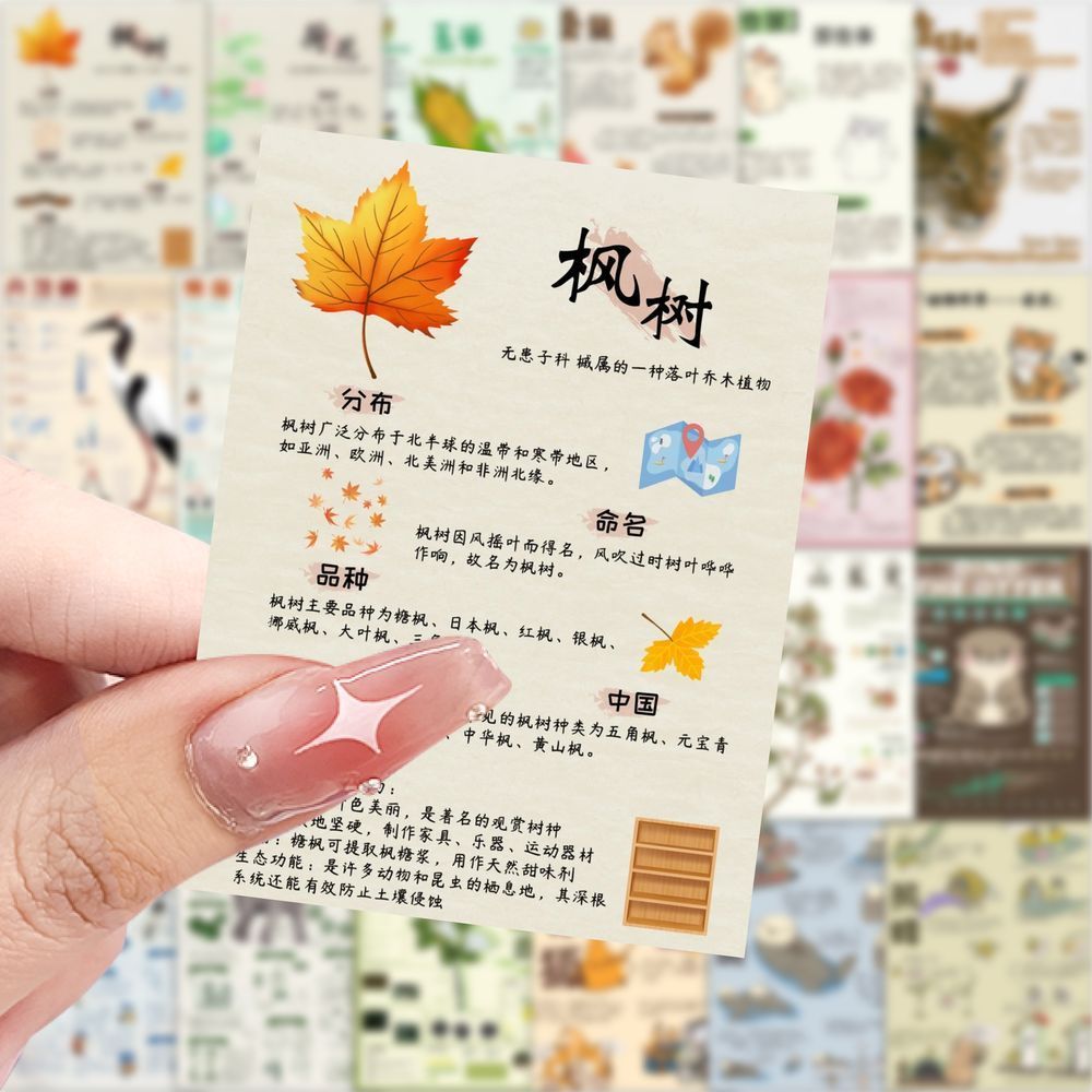 【大图释官方授权】126张动植物科普贴纸儿童贴画课外拓展知识装饰手账本素材手机壳行李箱标签防水立体贴画图片