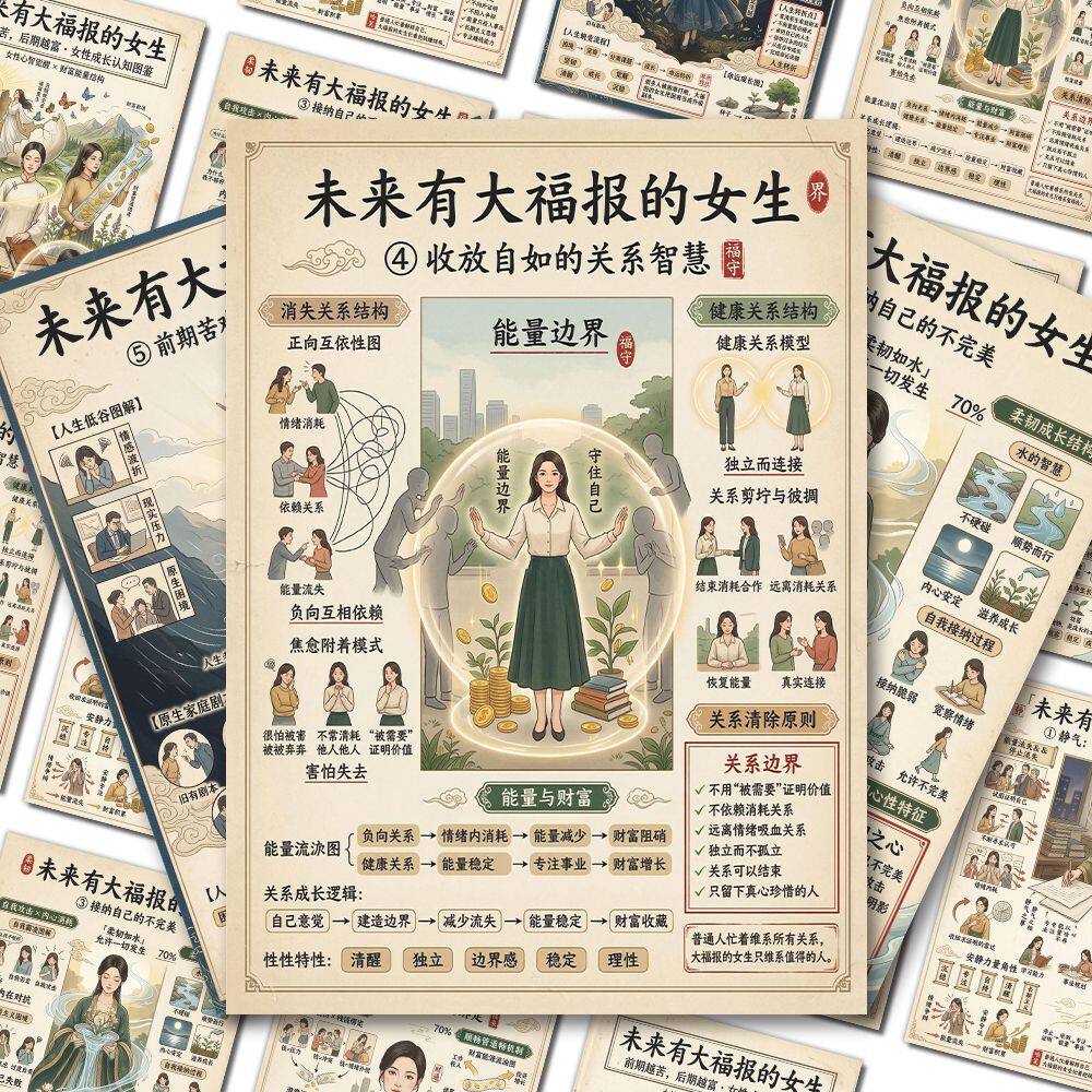18张未来大有福报心理调节贴纸