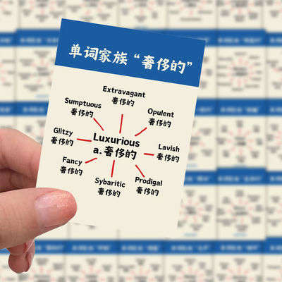 【大图释官方授权】120张 单词家族贴纸词汇创意思维导图记忆法趣味英语学习装饰桌面手账笔记本电脑防水贴画