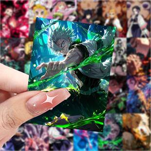 63张鬼灭动漫之刃贴纸高颜值笔记本漫画手账周边装饰防水标签贴画