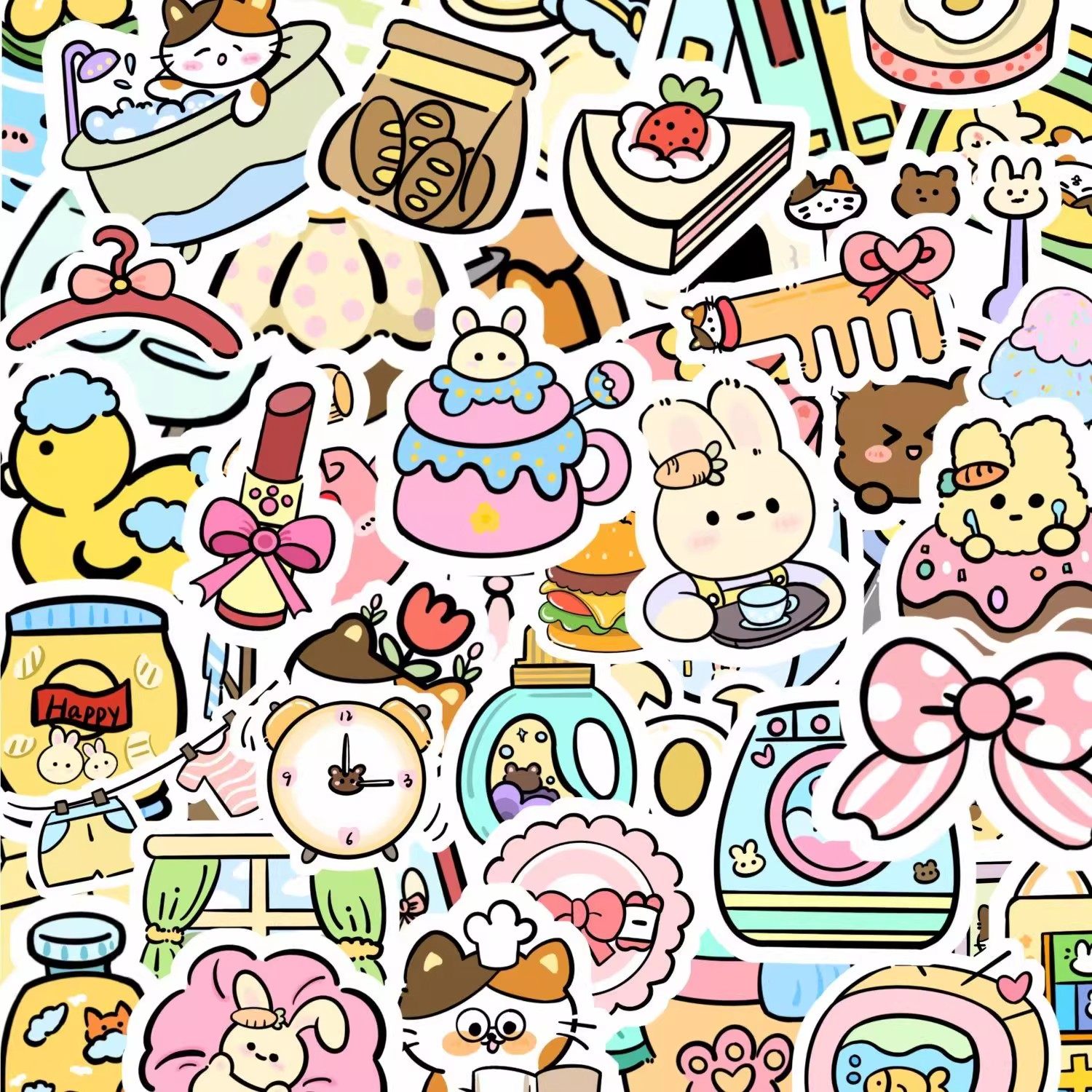 可爱小家具贴纸趣味少女心卡通