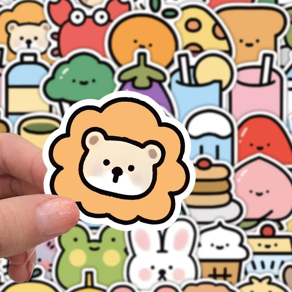 126张蔬菜水果贴纸卡通可爱趣味创意个性桌面手机手账diy装饰贴画,3C数码配件,笔记本个性小贴纸,淘宝优惠券,粉丝福利购,淘宝优惠卷