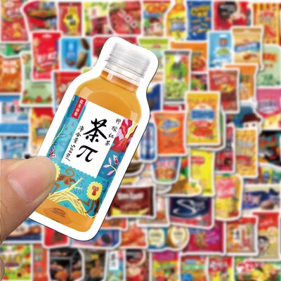 190张网红零食美食饮料贴纸