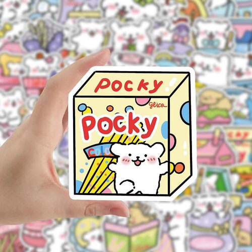 线条小狗韩系ins贴纸可爱