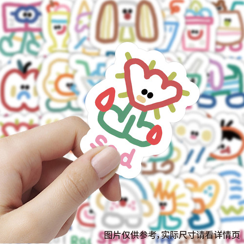 卡通ins风创意贴纸80张
