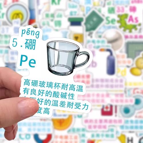 化学元素周期表贴纸学习