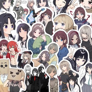 哭泣少女乐队贴纸gbc闺泣动漫周边手账素材diy装饰平板手机壳贴画