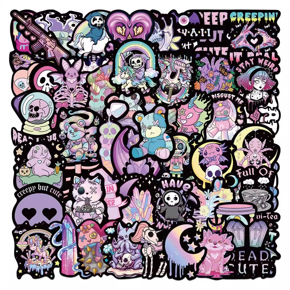 168张甜酷暗黑哥特风贴纸