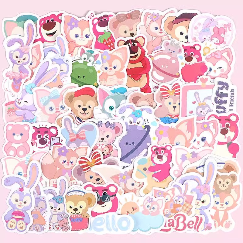 手账草莓熊可爱卡通diy