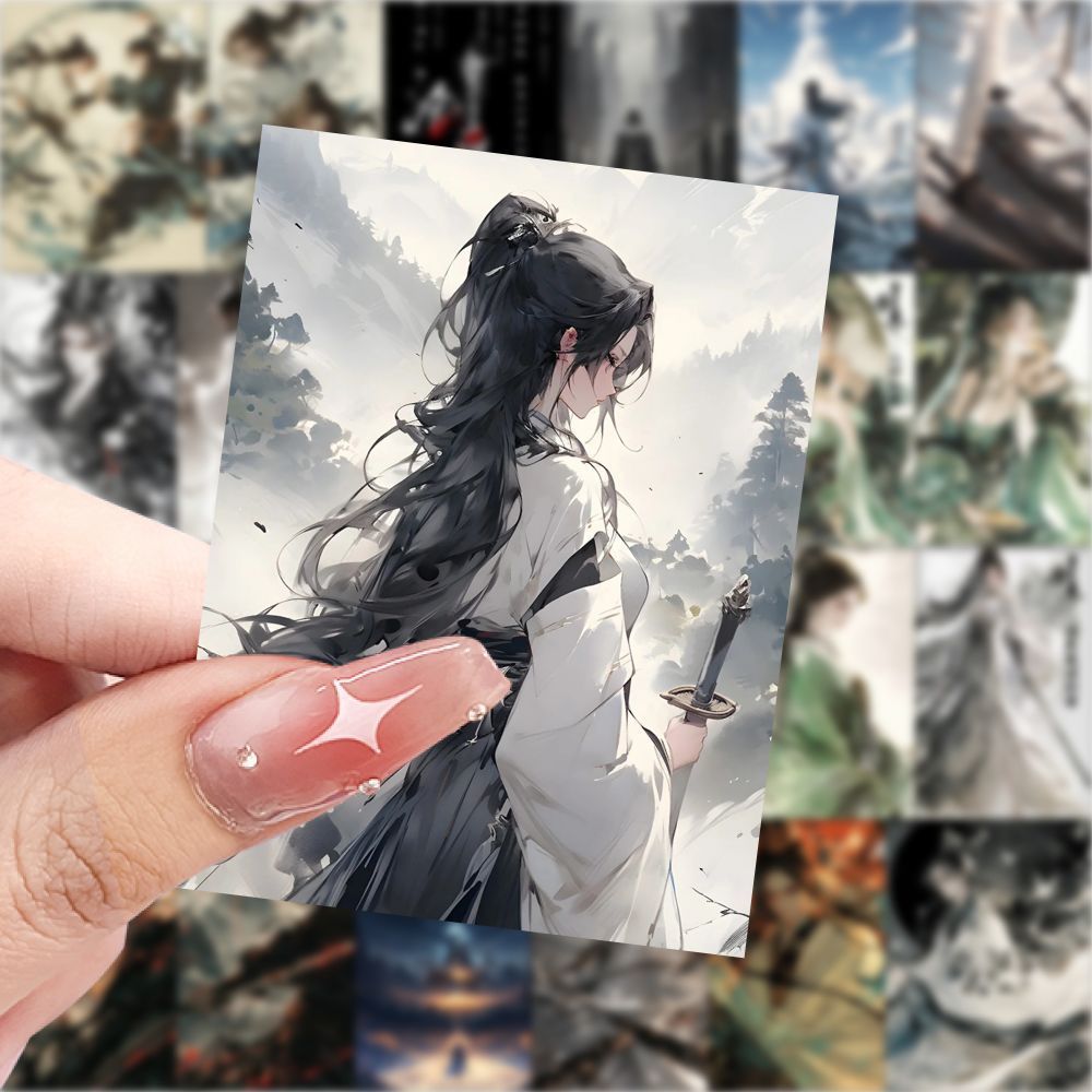 126爆火动漫剑来背景图贴纸高颜值帅气主角光环桌面贴画DIY手机壳