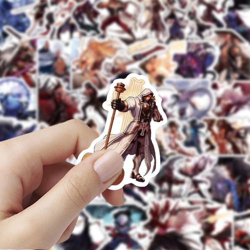 180张DNF角色立绘贴纸卡通游戏周边桌面手机手账装饰diy贴画防水