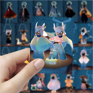 126贴游戏SKY光遇贴纸衣服穿搭酷帅小众手机diy手账笔记本装饰贴