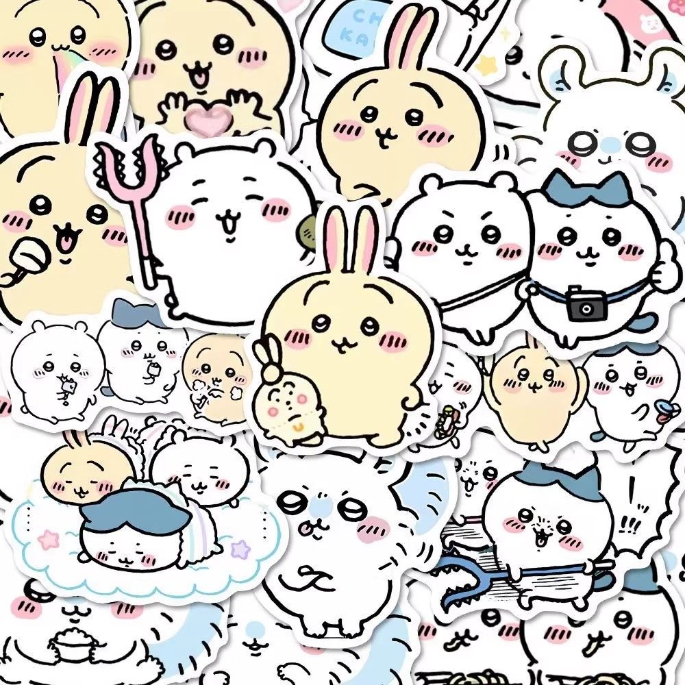 200张爆款卡通吉伊卡哇chiikawa贴纸呆萌小八周边diy手账桌面贴纸,文具电教/文化用品/商务用品,贴纸/立体贴纸,淘宝优惠券,粉丝福利购,淘宝优惠卷