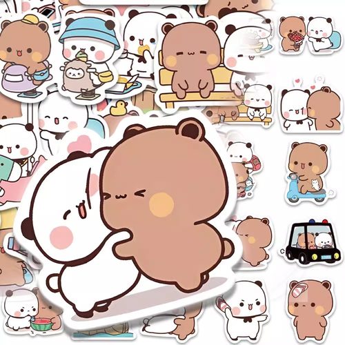 一二布布可爱卡通贴纸