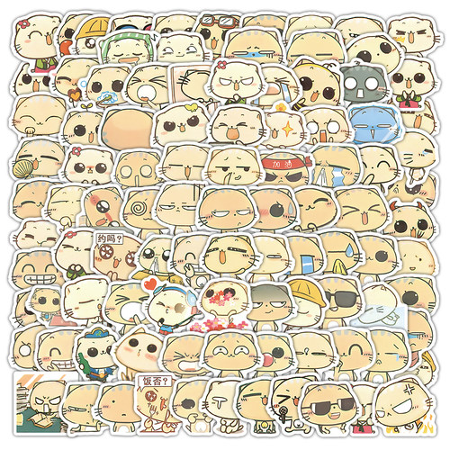 206张搞怪CC猫表情包贴纸