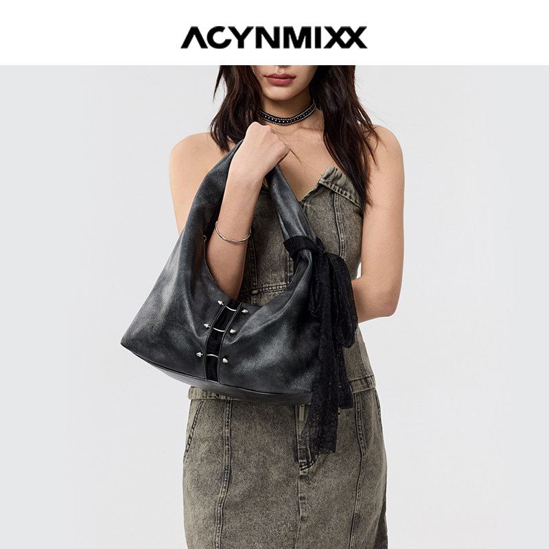 Acynmixx蕾丝包2025新款原创小众手提包女高级感通勤单肩