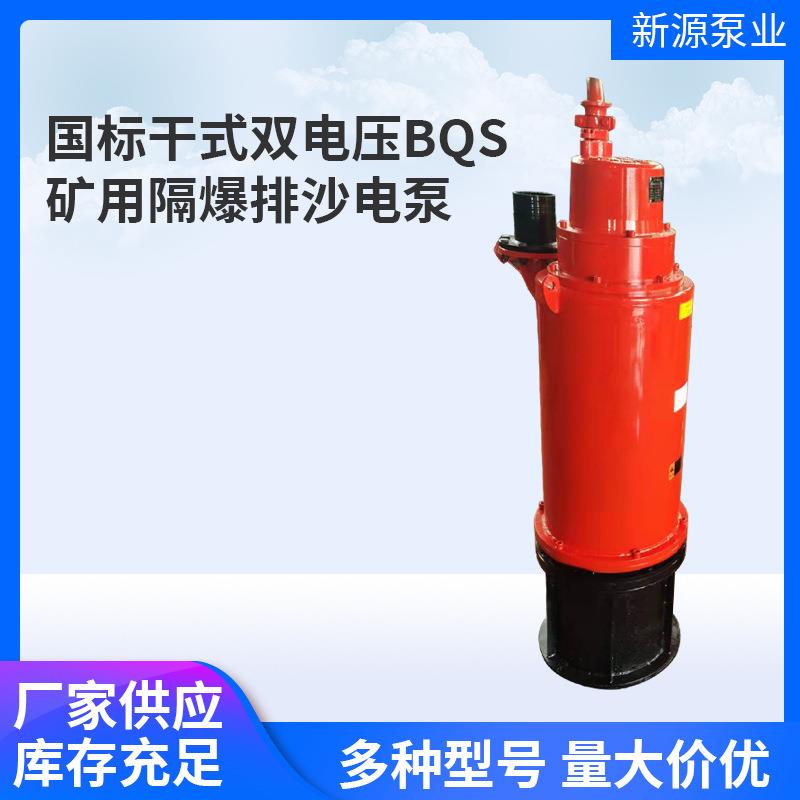 BQS系列矿用隔爆型潜水排沙电泵国标干式双电压防爆潜水排污泵