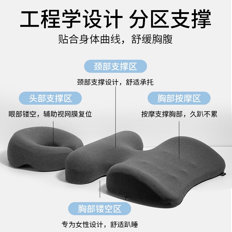 视网膜床上趴枕眼睛科专用趴睡枕俯卧位枕头术后脱落趴着睡觉神器