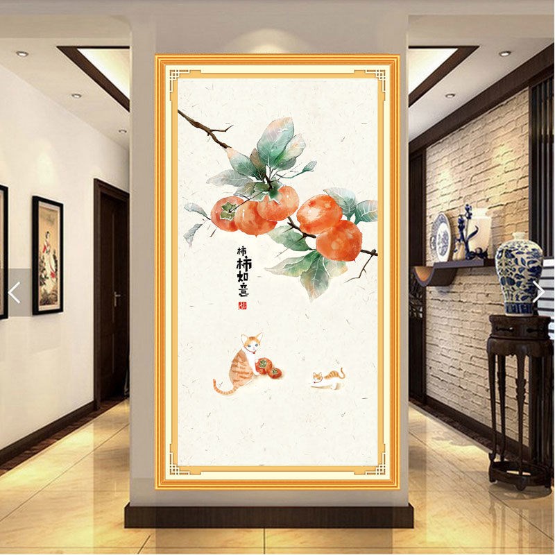 事事如意十字绣新款线绣客厅卧室玄关中式满绣简单刺绣新手手工