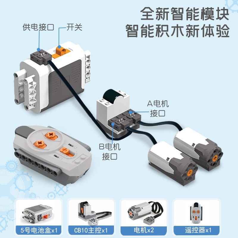 跨境外贸科教益智积木CB10套装机械组可编程机器人儿童拼装玩具,玩具/童车/益智/积木/模型,木质积木,淘宝优惠券,粉丝福利购,淘宝优惠卷
