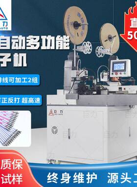 厂家电子线五线双头端子机排线单头打端沾锡机压接机全自动端子机