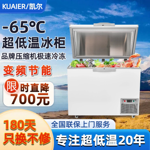 凯尔-65度超低温冰柜全铜管促销