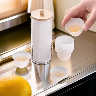 一次性仿玉功夫茶杯家用加厚高档待客即弃品茗会客商务杯中式 杯子