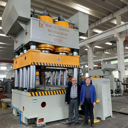 山东百兴4500吨门板压花机单动双动钢木门不锈钢门门板压花液压机