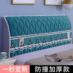 加厚床头罩套全包防撞软包欧式 厂促0J02023新款 皮床防尘床头盖布