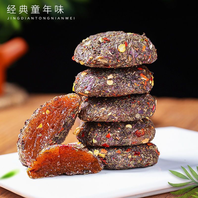 辣味苏叶酱果野生紫苏南酸枣糕无核酸甜开胃蜜饯孕妇零食浏阳特产