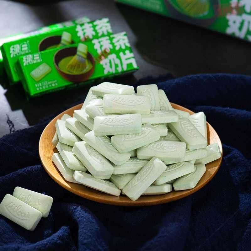 抹茶味奶片糖特浓小包装奶片高颜值乳酸菌口味办公休闲小零食