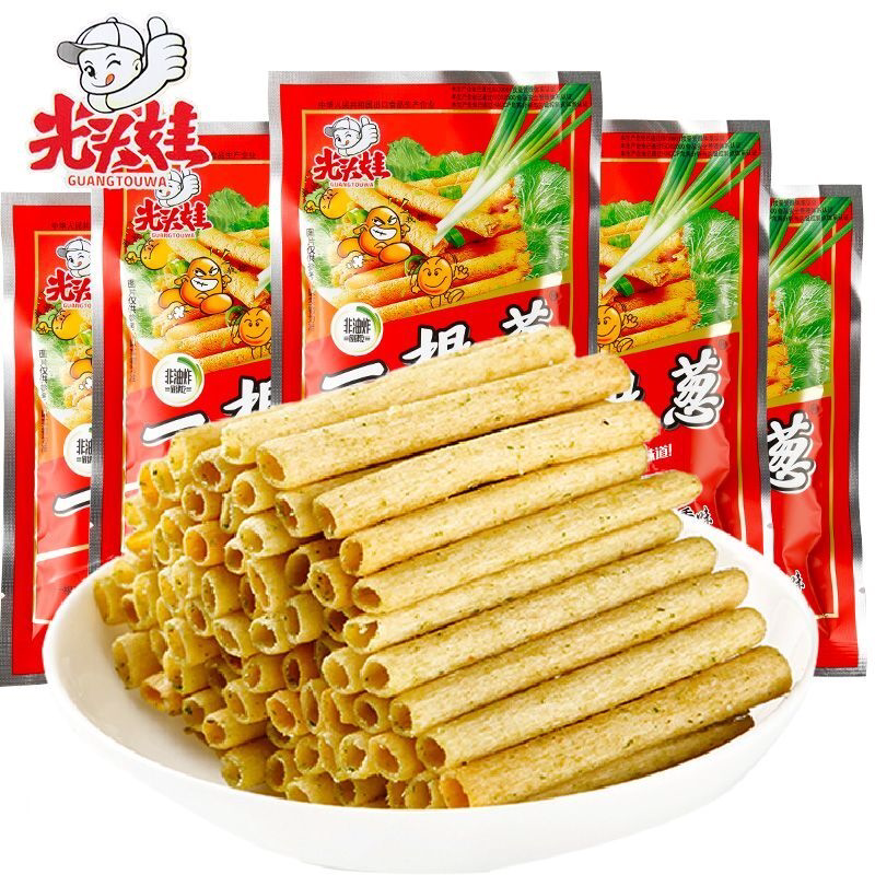 一根葱8090后怀旧小时候葱香味休闲食品膨化儿时酥脆薯条小包零食