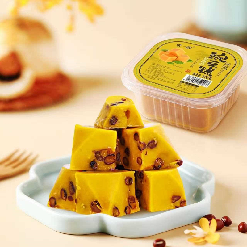 河南特产传统美食正宗豌豆黄甜而不腻的豌豆沙开盒即食零食零脂肪