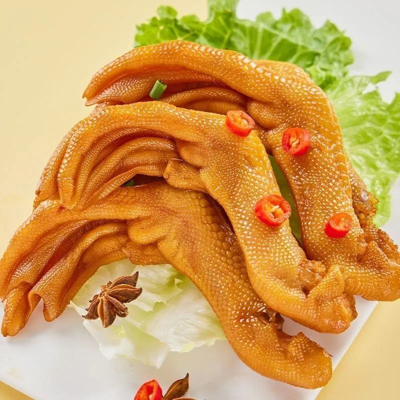 香脆泡鸭爪香辣鸭掌福建特产卤味熟食休闲解馋小零食美味新鲜