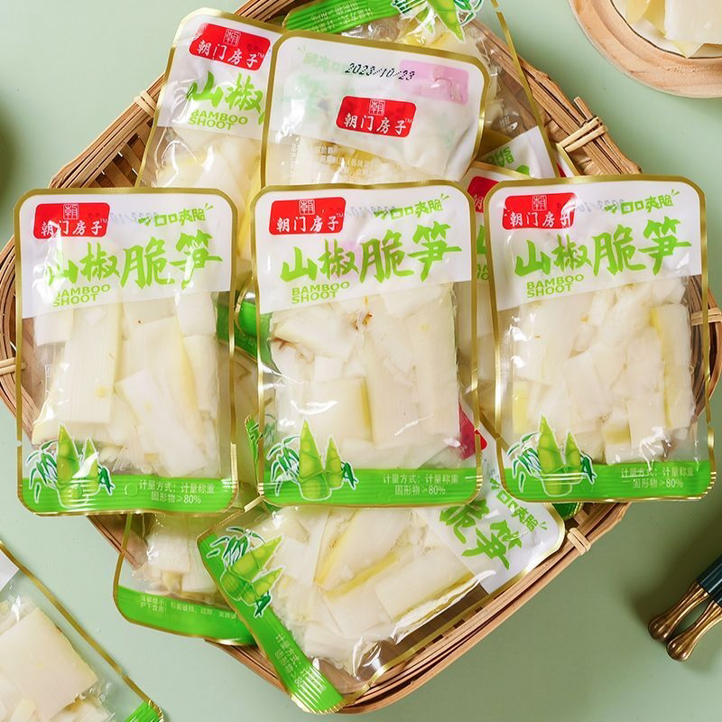 山椒脆笋坛泡脆笋酸辣爽口泡椒竹笋尖笋川味笋片开袋即食散装零食