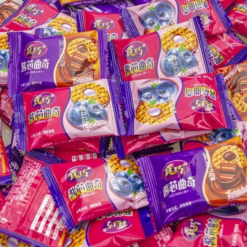 酱芯曲奇巧克力夹心饼干单独立小包装小吃办公室零食休闲食品