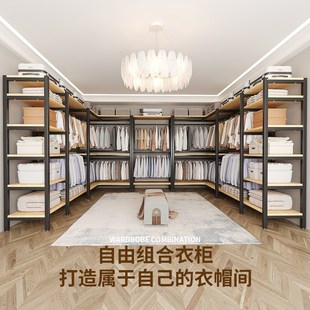 衣柜转角置物架多功能挂衣架 衣帽架简易衣帽间架子落地卧室开放式