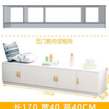 新品厂促实木飘窗柜储物柜窗台柜子可坐地柜矮柜阳台收纳柜自由品