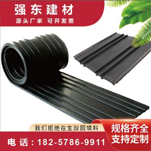 钢边式橡胶止水带中埋背贴式止水带651型外贴钢边止水带300*6国标
