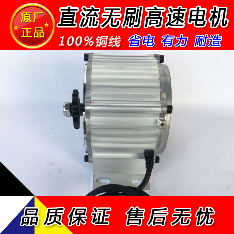 三轮车电机高速链条电机直流无刷改装设备电机48V500W800W1000W